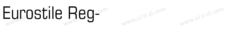 Eurostile Reg字体转换